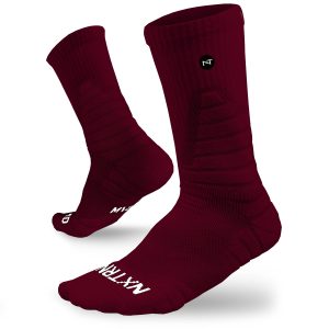Crew Socks Maroon (3-Pairs)